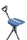 Sitzstock Ta-Da-Chair Series 2 Pro leicht - praktisch - stabil bis 136 kg 92 cm in blau