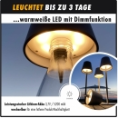 Akku LED-Tischleuchte Dimmbar Luna verschiedene Farben und variabler Höhe