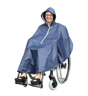 Rollstuhl-Regenponcho Regenschutz Rollstuhlfahrer ROLKO-rainPRO – Wasserabweisend, Bequem & Sicher